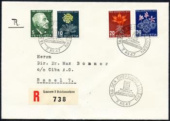 Timbres: TdB1947 -  Lucerne 7.XII.1947