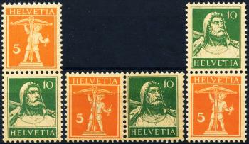 Stamps: Z4-Z6 -  Tell boy and Tell bust