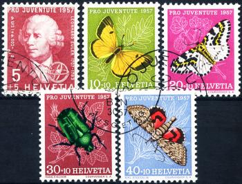 Thumb-1: J168-J172 - 1957, Portrait de Leonhard Euler et photos d'insectes