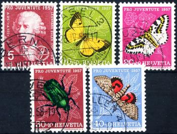 Thumb-1: J168-J172 - 1957, Bildnis Leonhard Eulers und Insektenbilder