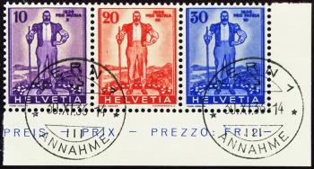 Briefmarken: Z24a - 1936 Aus dem Pro Patria Block