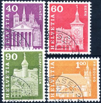 Briefmarken: 362RM-369RM - 1964 Postgeschichtliche Motive und Baudenkmäler, weisses Papier