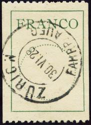 Briefmarken: FZ2 - 1925 Antiquaschrift, Kreis 16.8 mm