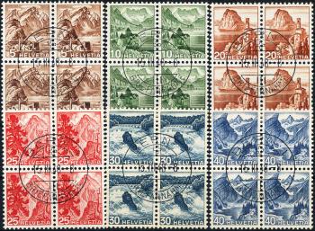 Briefmarken: 285-290 - 1948 Farbänderungen der Landschaftsbilder und neues Bildmotiv