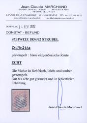 Thumb-2: 24Aa - 1854, Münchner Druck, 1. Druckperiode, Münchner Papier