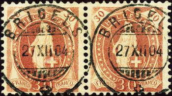 Thumb-1: 68E - 1901, carta bianca, 14 denti, KZ B