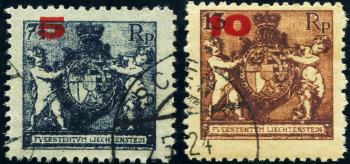 Stamps: FL61A-FL62A - 1924 Aufbrauchsausgabe