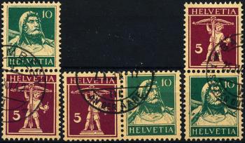 Stamps: Z13-Z15 -  Tell boy and Tell bust