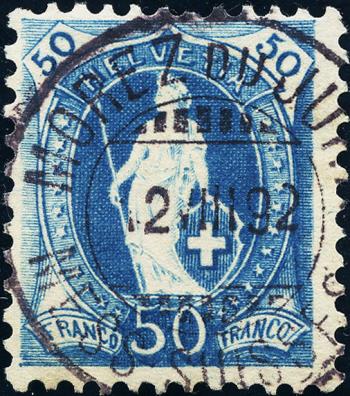 Thumb-1: 70C - 1891, carta bianca, 13 denti, KZ A