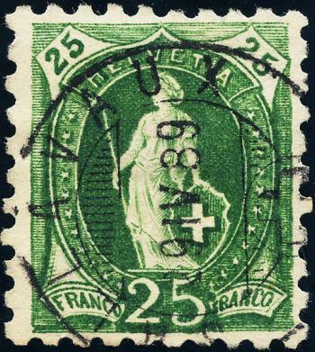 Briefmarken: 67B - 1888 weisses Papier, 11 Zähne, KZ A