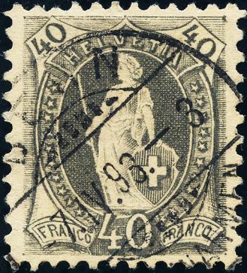 Thumb-1: 69C - 1891, papier blanc, 13 dents, KZ A