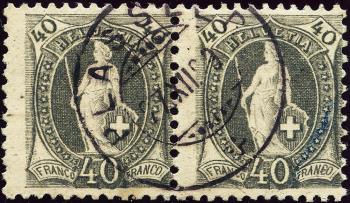 Briefmarken: 69D - 1895 weisses Papier, 13 Zähne, KZ B