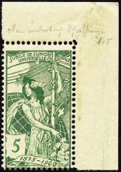 Briefmarken: 77A.3.02 - 1900 25 Jahre Weltpostverein