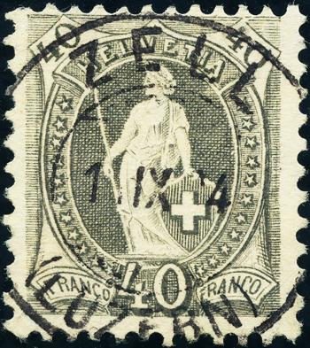 Thumb-1: 69C2.51/I - 1891, carta bianca, 13 denti, KZ A