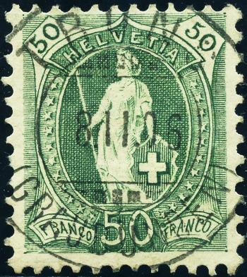 Thumb-1: 74D - 1899, papier blanc, 13 dents, KZ B