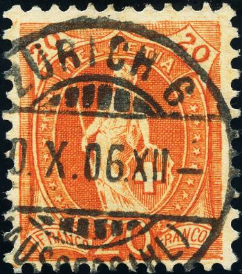Stamps: 86A.3.08/II - 1905 white paper, 13 teeth, WZ