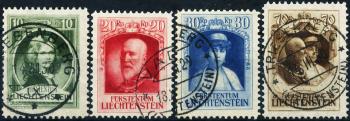 Briefmarken: FL80-FL83 - 1929 Huldigungsausgabe für Fürst Franz