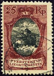 Briefmarken: FL54b - 1921 Landschaften und Fürstenbild