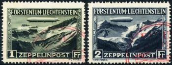 Thumb-1: F7-F8 - 1931, Special airmail stamps for the Zeppelin flight of June 10th