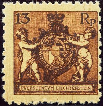 Briefmarken: FL51C - 1921 Wappenmuster