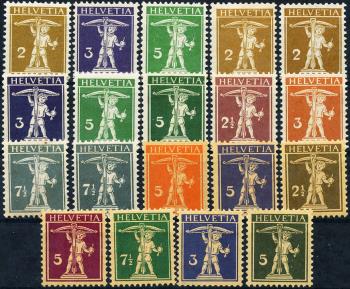 Stamp 1920, Switzerland 12 Hotel post stamps */o, 1920 - Collecting Stamps  - PostBeeld - Online Stamp Shop - Collecting