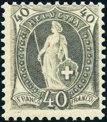 Briefmarken: 69A - 1882 weisses Papier, 14 Zähne, KZ A