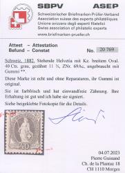 Thumb-2: 69A - 1882, weisses Papier, 14 Zähne, KZ A