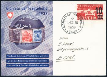 Briefmarken: 1938I -  Lugano 4.XII.1938