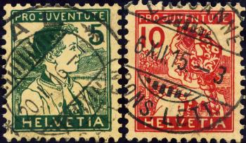 Stamps: J2-J3 - 1915 Traditional costume pictures