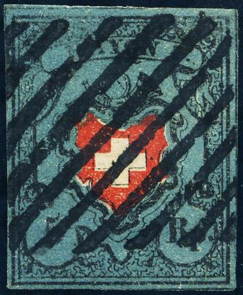 Briefmarken: 15I-T22 - 1850 Rayon I mit Kreuzeinfassung