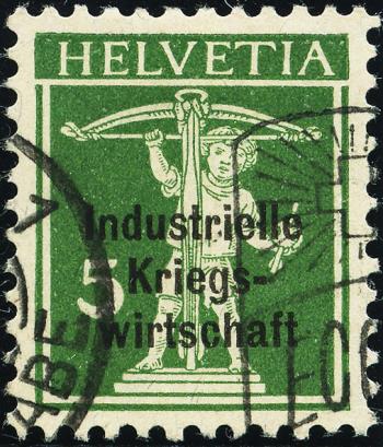 Briefmarken: IKW10 - 1918 Industrielle Kriegswirtschaft, Aufdruck dicke Schrift