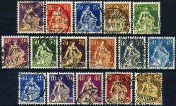 Stamp 1920, Switzerland 12 Hotel post stamps */o, 1920 - Collecting Stamps  - PostBeeld - Online Stamp Shop - Collecting