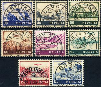 Stamps: F27-F34 - 1941 Landscapes and airplanes