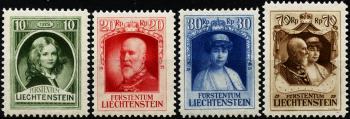 Stamps: FL80-FL83 - 1929 Homage edition for Prince Franz