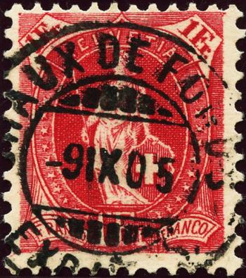 Thumb-1: 75D - 1902, weisses Papier, 13 Zähne, KZ B