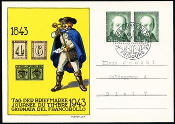 Briefmarken: 1943 -  Fribourg 5.XII.1943
