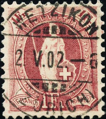 Thumb-1: 71D - 1895, weisses Papier, 13 Zähne, KZ B