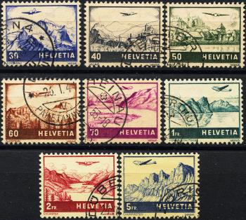 Stamps: F27-F34 - 1941 Landscapes and airplanes