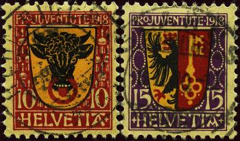 Stamps: J10-J11 - 1918 Canton coat of arms