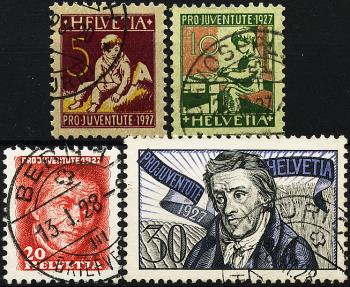 Stamps: J41-J44 - 1927 Pestalozzi commemorative stamps