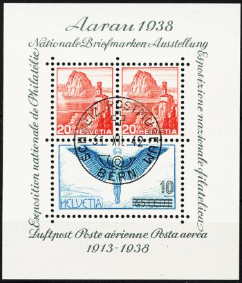 Briefmarken: W11 - 1938 Aarauer Block