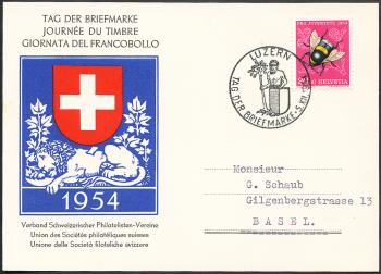 Briefmarken: 1954 -  Luzern 5.XII.1954