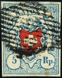 Stamps: 17II-T13 C2-LO - 1851 Rayon I, without cross border