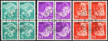 Stamps: PF14Cy-PF16Cy - 1943 Nurses and portrait of Henri Dunant