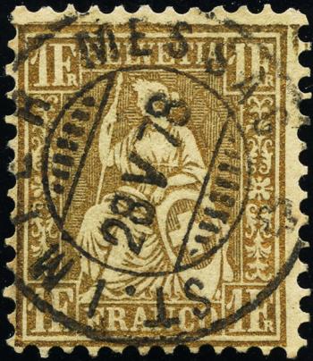 Briefmarken: 36 - 1864 Weisses Papier