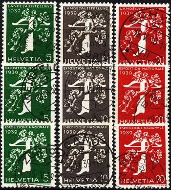 Stamps: 228yRM-238yRM - 1939 Swiss national exhibition in Zurich