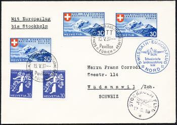 Thumb-1: SF39.4f - 15./21. Mai 1939, Vol européen Swissair vers le nord