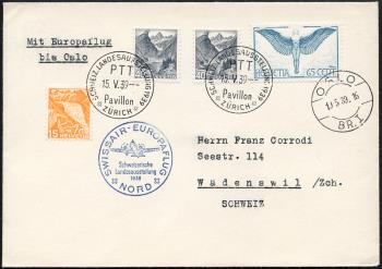 Thumb-1: SF39.4g - 15./21. Mai 1939, Swissair European flight north