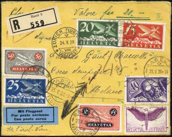 Briefmarken: F3-F5,F7-F9, F12 - 1928 Verschiedene Darstellungen
