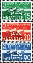 Stamps: F16-F18 - 1932 Commemorative edition of the Disarmament Conference in Geneva